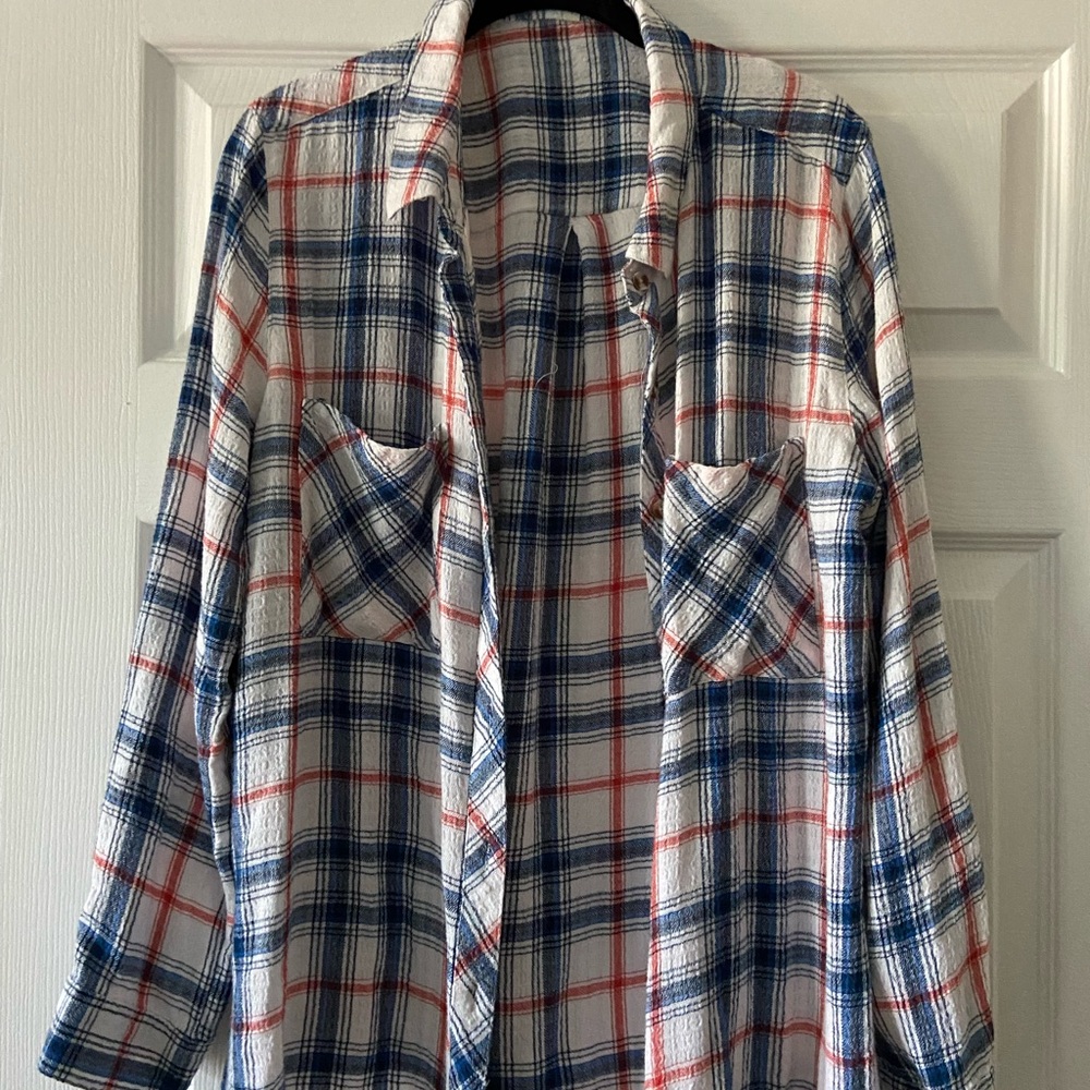 Grace and Lace Plaid Button-Up Shirt